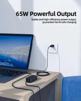 Nicpower connected to Dell laptop in use offering reliable power during work