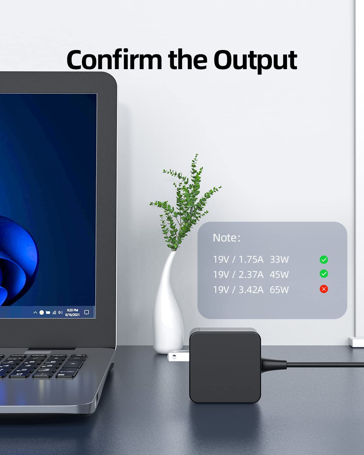 Nicpower wide Asus compatibility for 45W models across VivoBook and ZenBook.