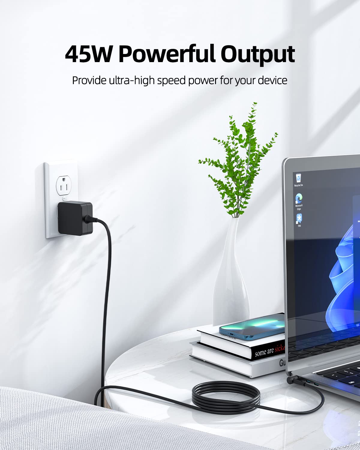 Nicpower windable cable and compact form for easy packing.