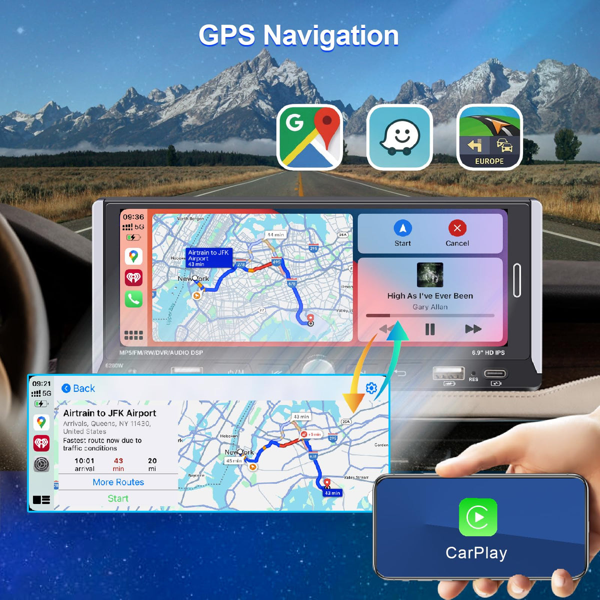 Nideocion backup camera night vision aiding safer reversing