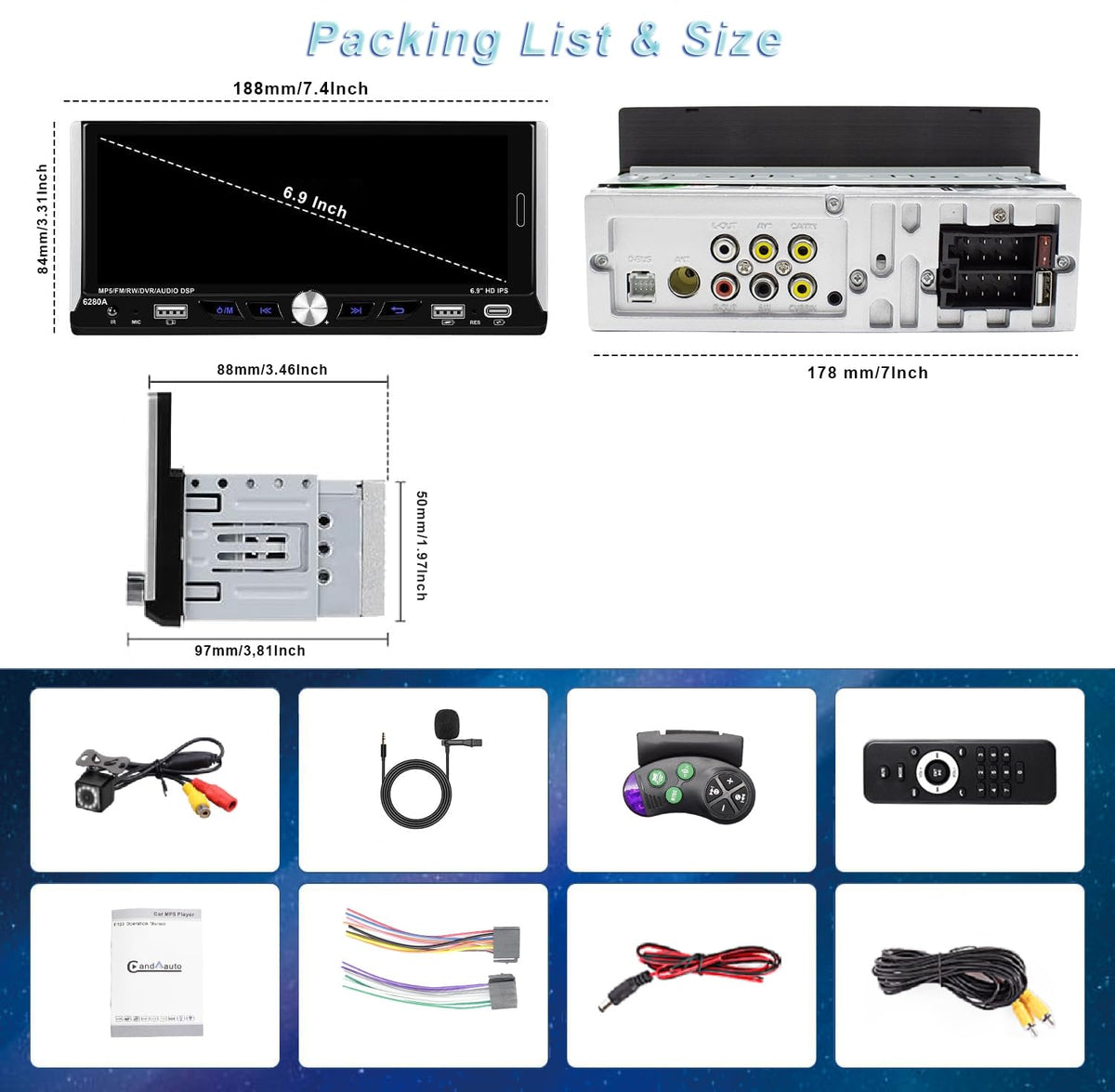 Nideocion installed in dashboard providing modern car upgrade