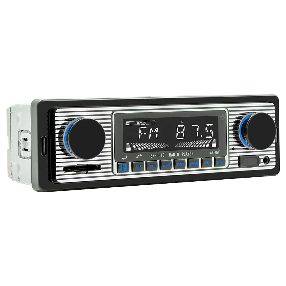 Nideocion single din car radio Bluetooth for wireless audio on the go.