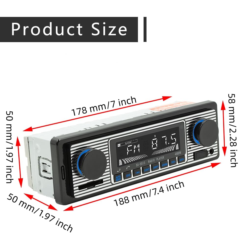 Nideocion single din car radio FM reception for local stations.
