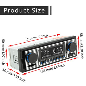 Nideocion single din car radio FM reception for local stations.