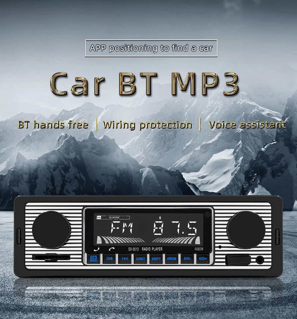 Nideocion single din car radio USB playback for easy music from flash drives.