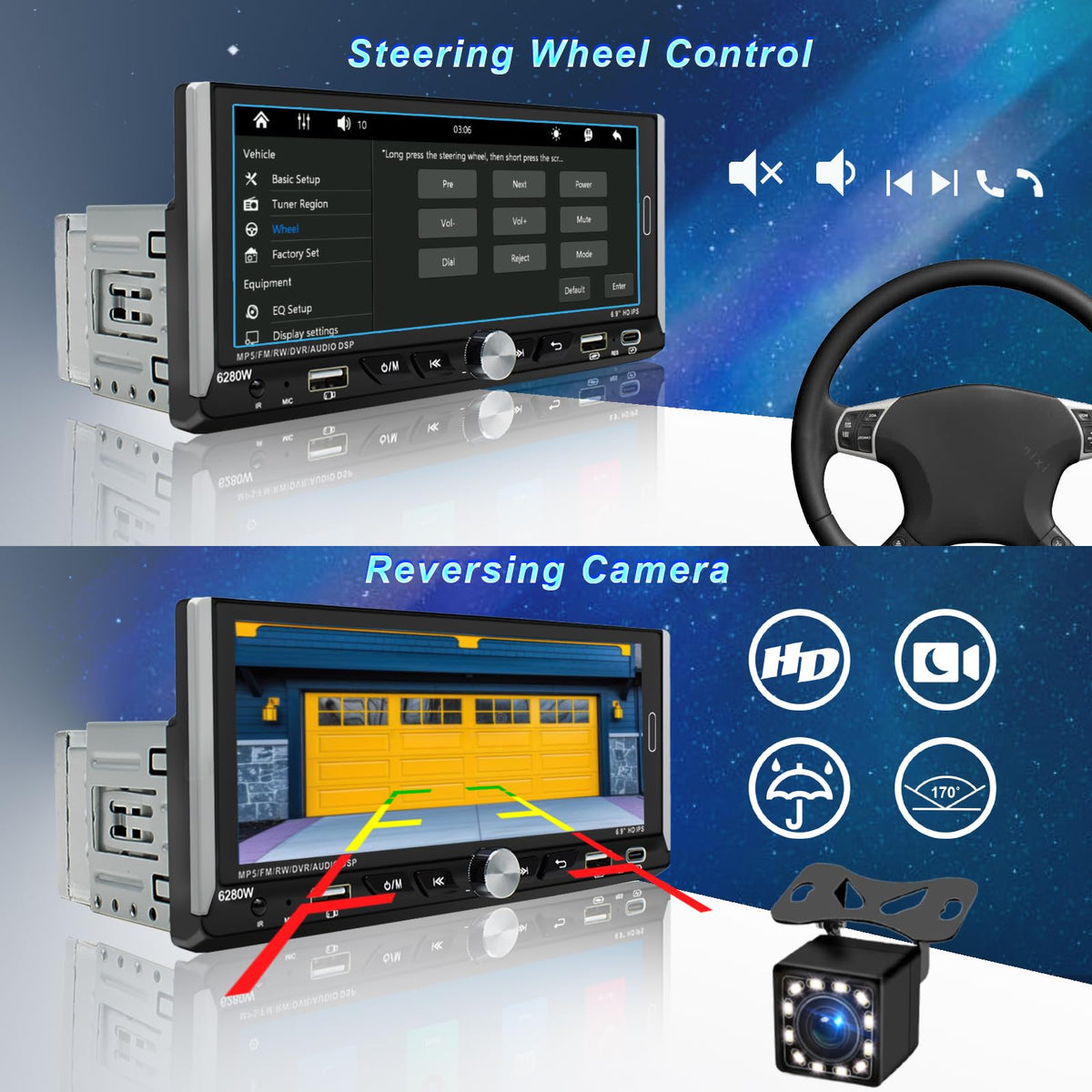 Nideocion steering wheel controller enabling quick audio control