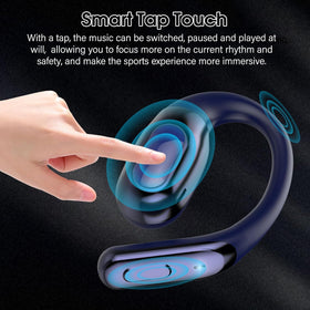 Niderson open ear blue ipx7 waterproof design handles sweat and rain