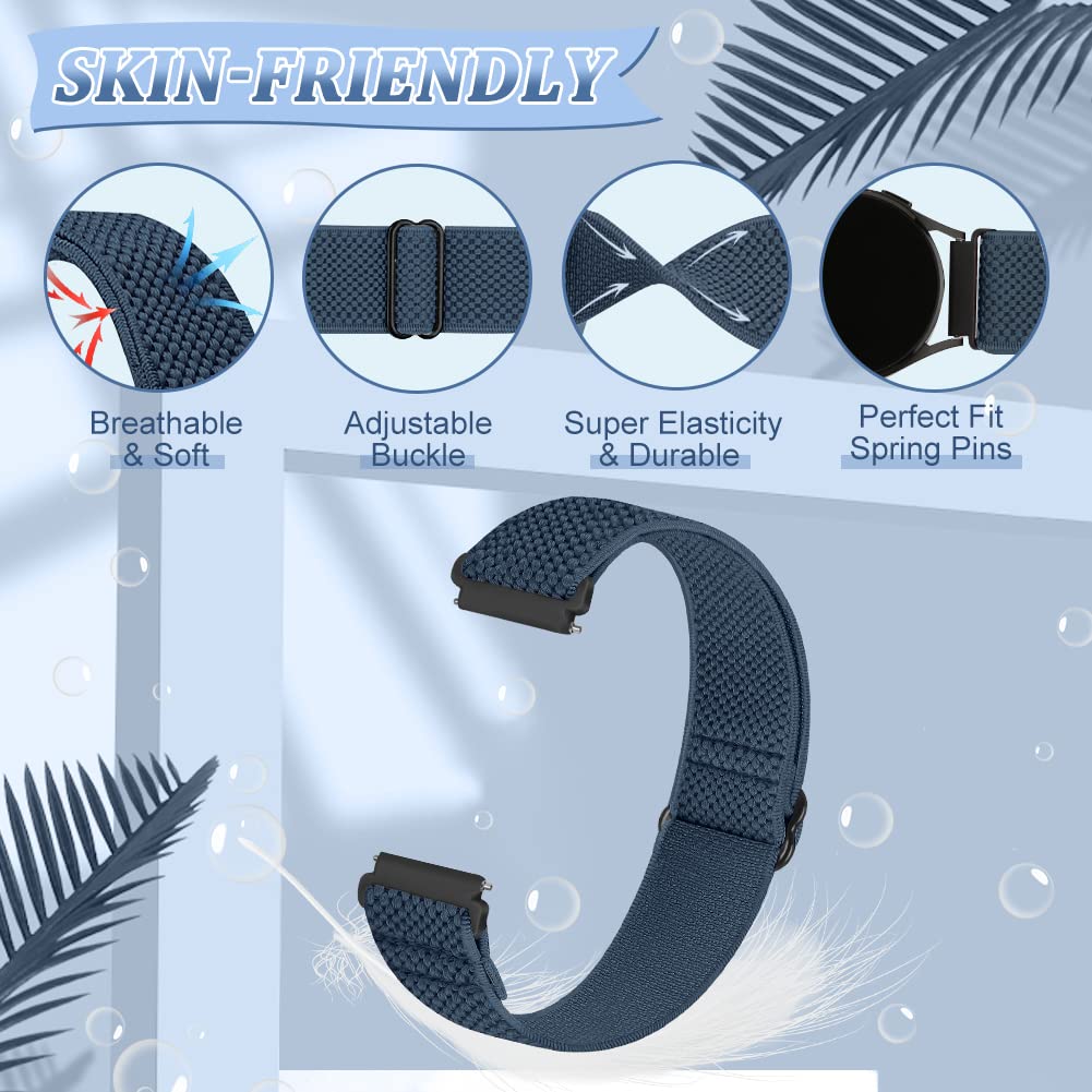 Nidoujin elastic strap offers strong stretch and comfortable all-day wear.