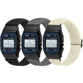 Nidoujin elastic band close-up shows durable nylon weave for daily wear.