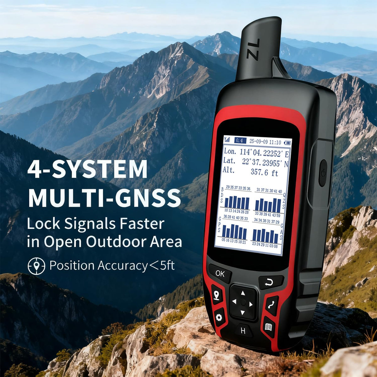 Long lasting battery delivers up to 20 hours on the trail