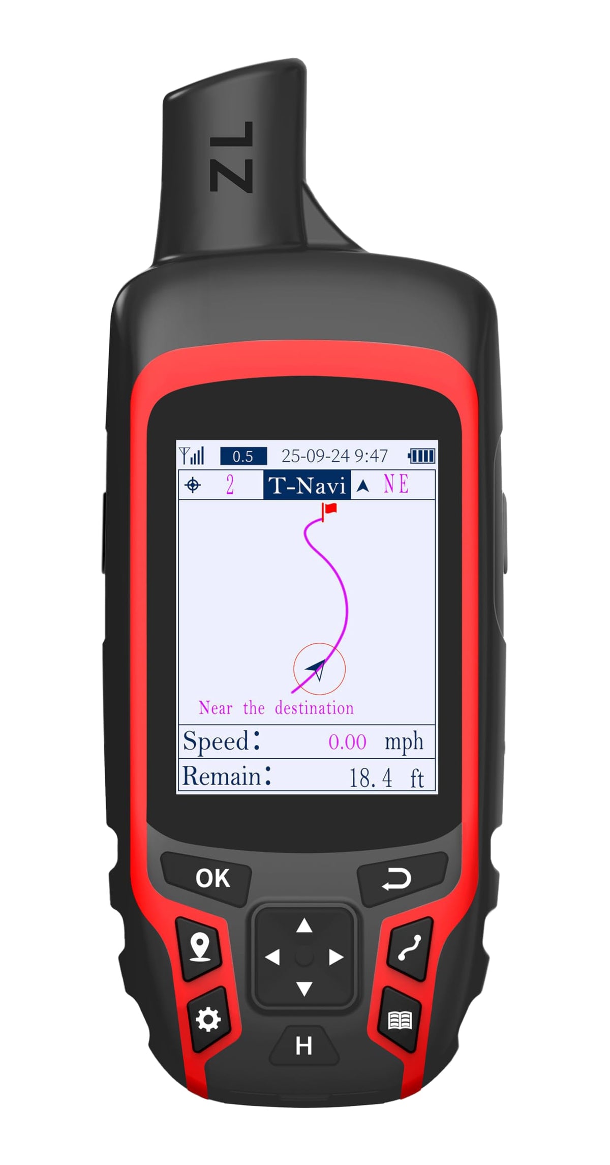 NiesahYan A6 handheld GPS with a 2.4 inch color screen for easy trail navigation