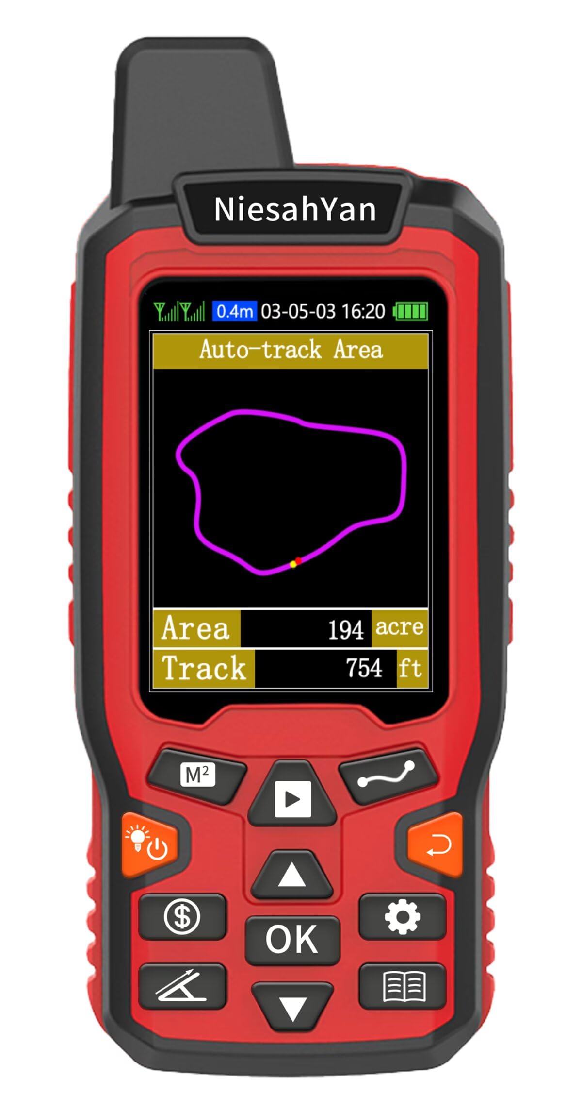 NiesahYan ZL180 handheld GPS front view for precise field measurements