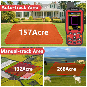 NiesahYan ZL180 handheld GPS side view showing ergonomic grip for long surveys