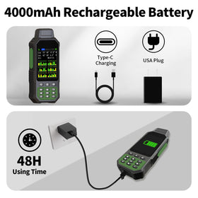 NiesahYan ZL190PLUS 4000 mAh battery for long operation.