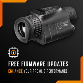Nightfox Prowl wide field view enhances situational awareness.