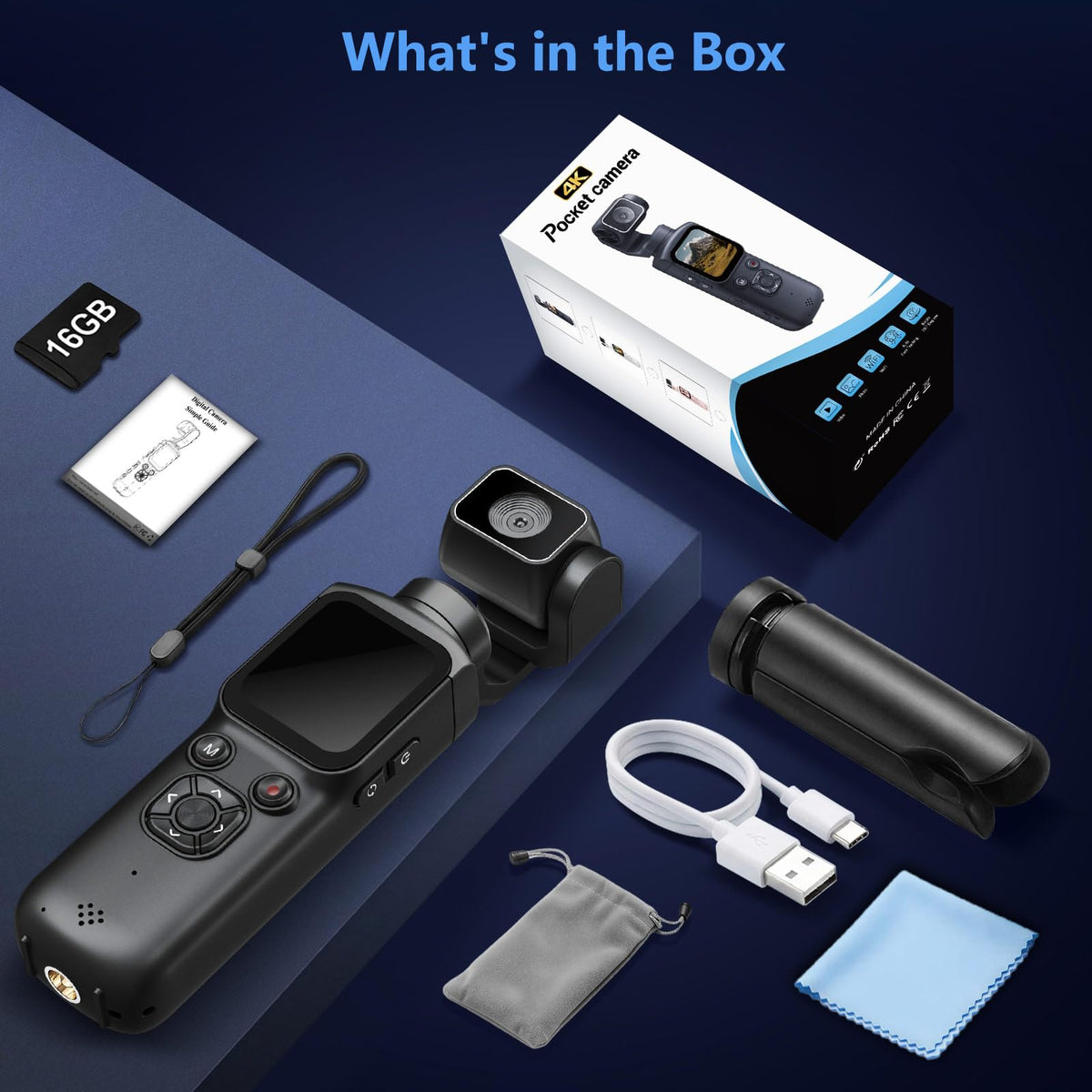 NIKICAM 16GB TF card included for immediate recording