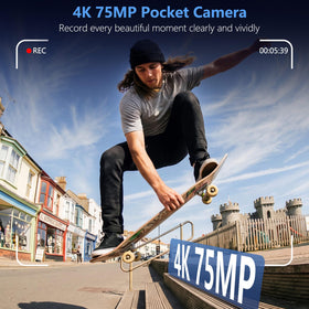 NIKICAM rotating lens enables creative angles for vlogs and travel videos