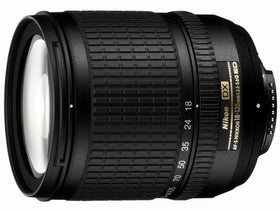 Nikon 18-135mm lens mounted on camera, ideal for flexible framing and all-around use.