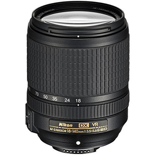 Nikon 18-140mm DX lens focusing at 1.48 feet for macro-like close-ups.