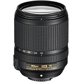 Nikon 18-140mm DX lens focusing at 1.48 feet for macro-like close-ups.