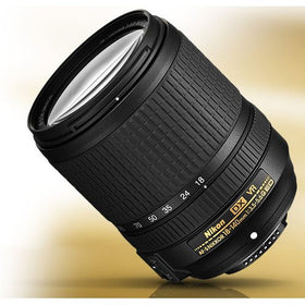 Nikon 18-140mm DX lens extended to telephoto for distant action and portraits.
