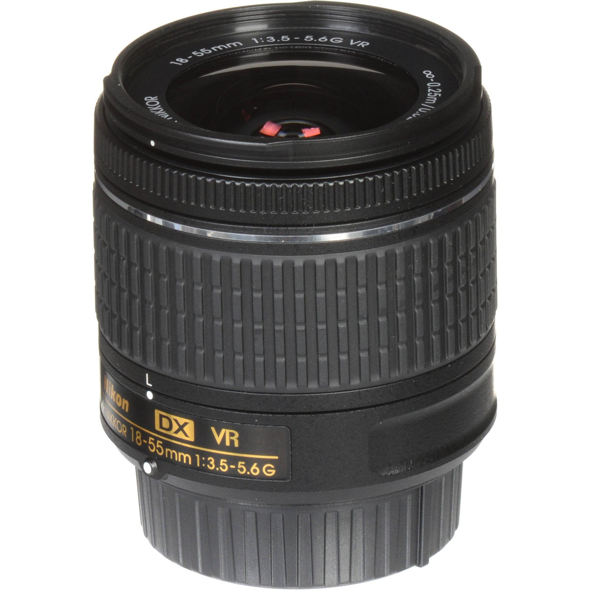 Nikon 18-55mm lens compact DX-format zoom for travel kits.