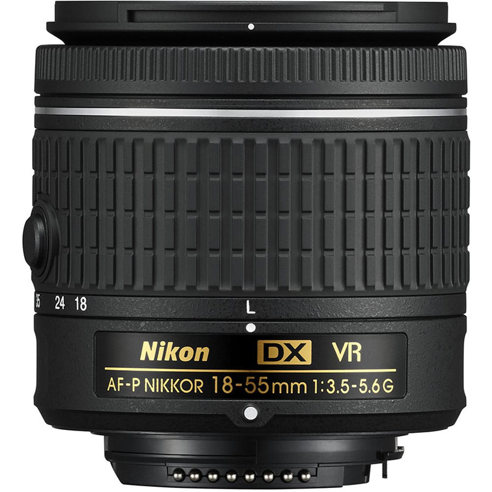 Nikon 18-55mm lens with aspherical elements for crisper daily photography.