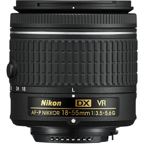 Nikon 18-55mm lens with aspherical elements for crisper daily photography.