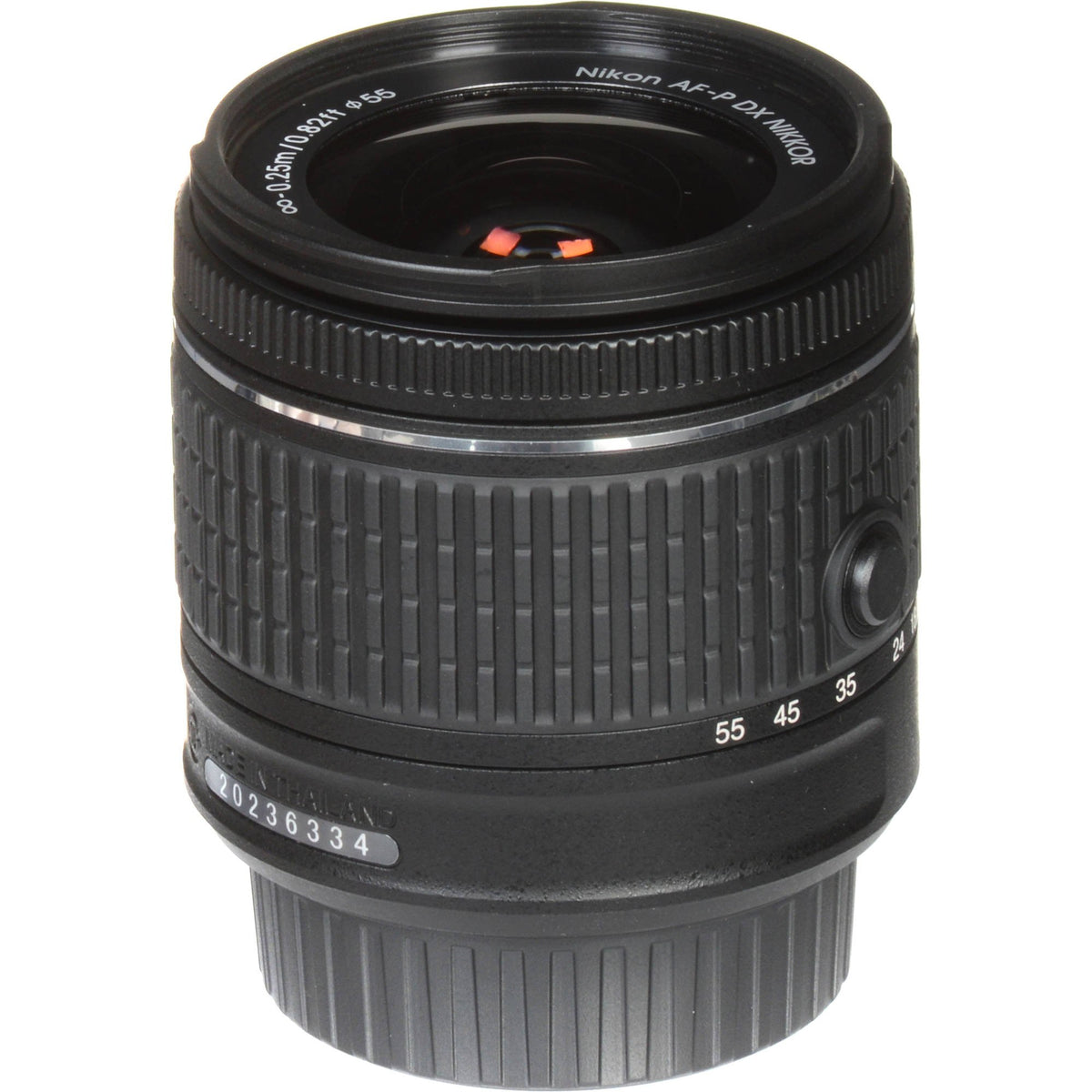Nikon 18-55mm lens compatible with select Nikon DSLRs for flexibility.