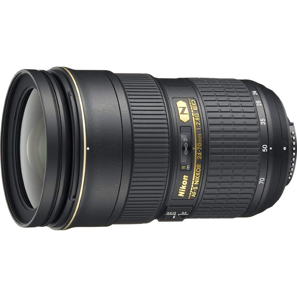 Nikon 24-70mm f/2.8G ED AF-S lens front view for versatile shooting