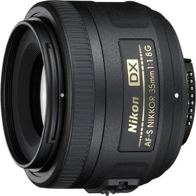 Nikon 35mm f/1.8G DX lens front view for versatile everyday photography