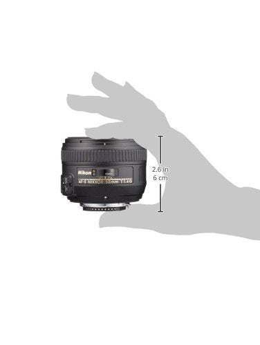Nikon 50mm f/1.4G lens with HB-47 hood for shadow-free portraits