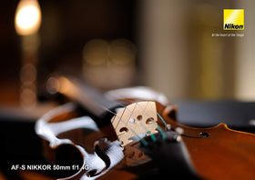 Nikon 50mm f/1.4G lens rear view shows durable build and Nikon F-mount compatibility