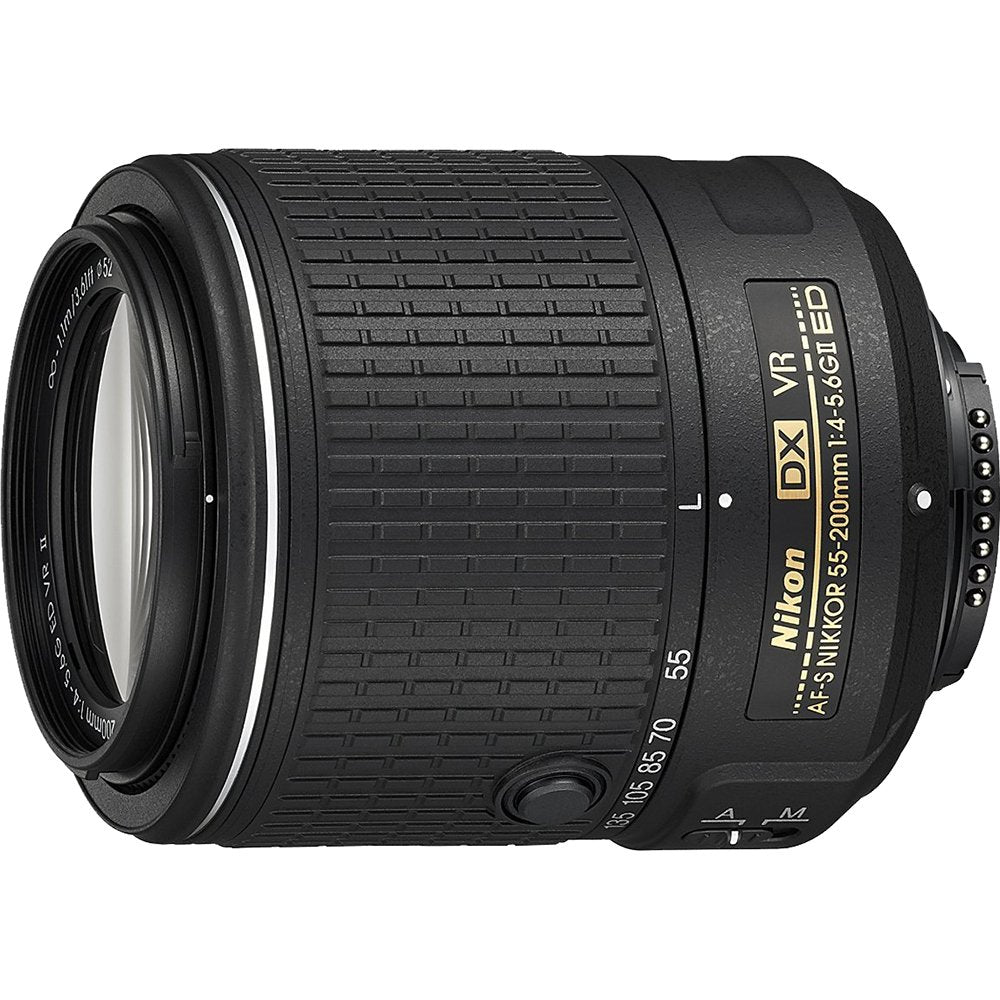 Nikon 55-200mm lens compact design for travel and everyday shoots.