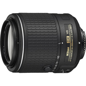 Nikon 55-200mm lens compact design for travel and everyday shoots.
