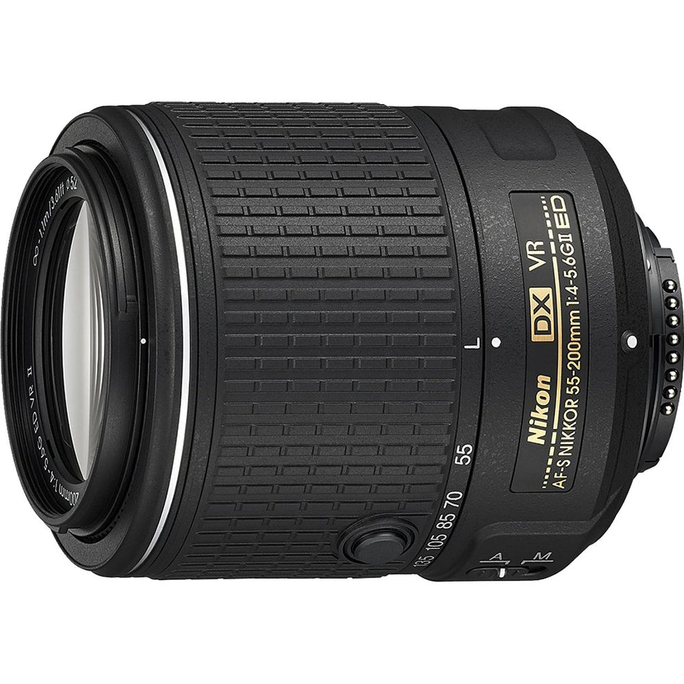 Nikon 55-200mm lens compact design for travel and everyday shoots.