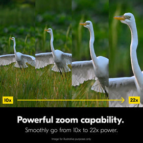 Nikon Action Zoom 10-22x50 binocular eyecups for easy eye positioning