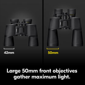 Nikon Action Zoom 10-22x50 binocular rubber armoring for grip and durability