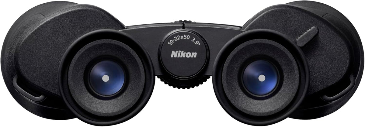 Nikon Action Zoom 10-22x50 binocular zoom range for versatile viewing from 10x to 22x