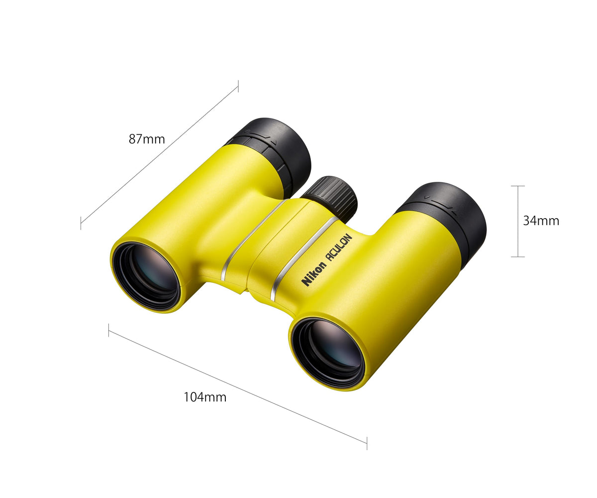 Nikon ACULON T02 8x21 yellow lens-clarity close-up demonstrates bright, clear images