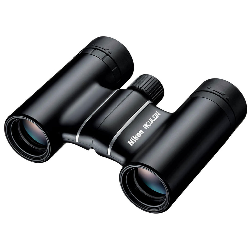 Nikon ACULON T02 front view showing compact profile and ready portability