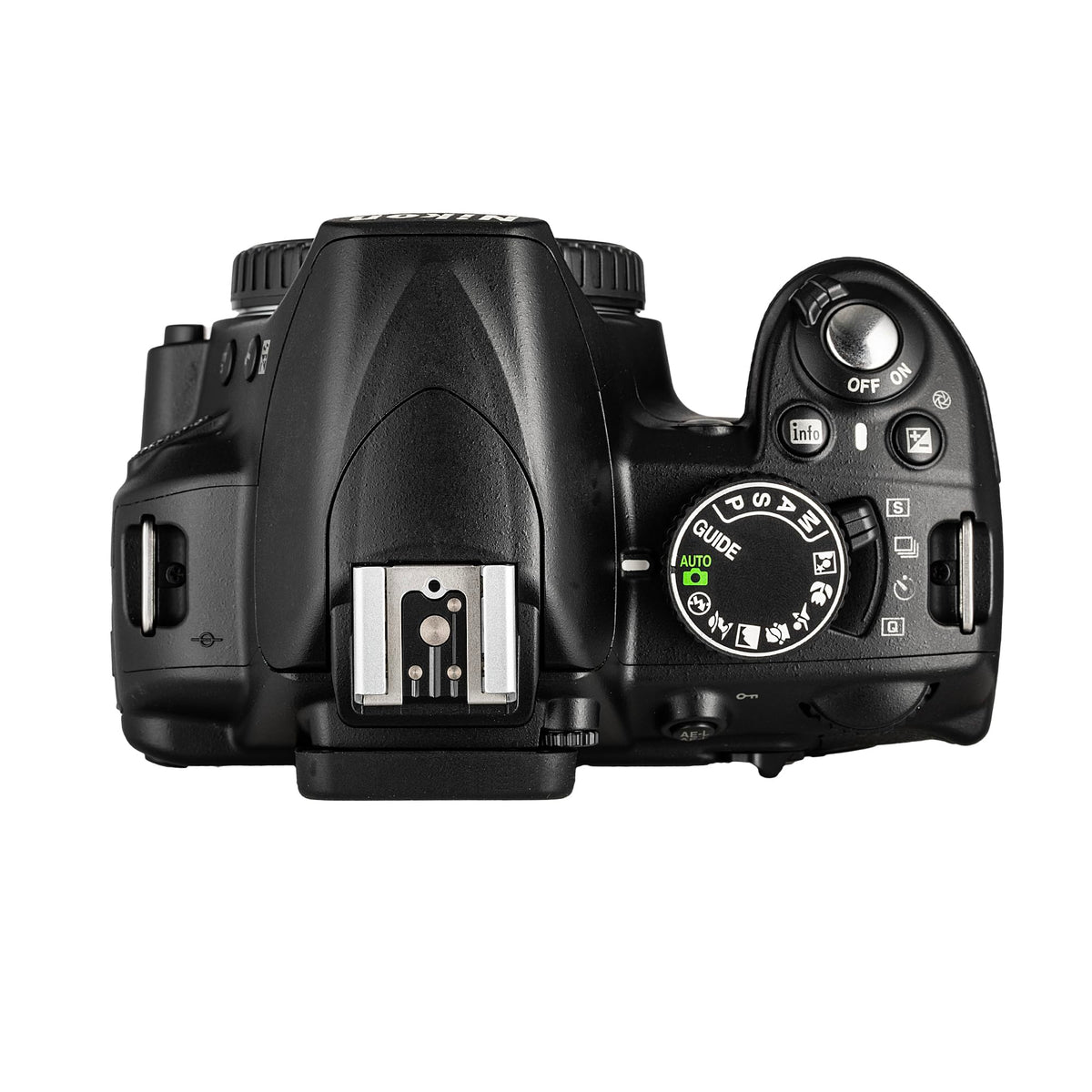 Nikon D3100 back panel display for framing and review