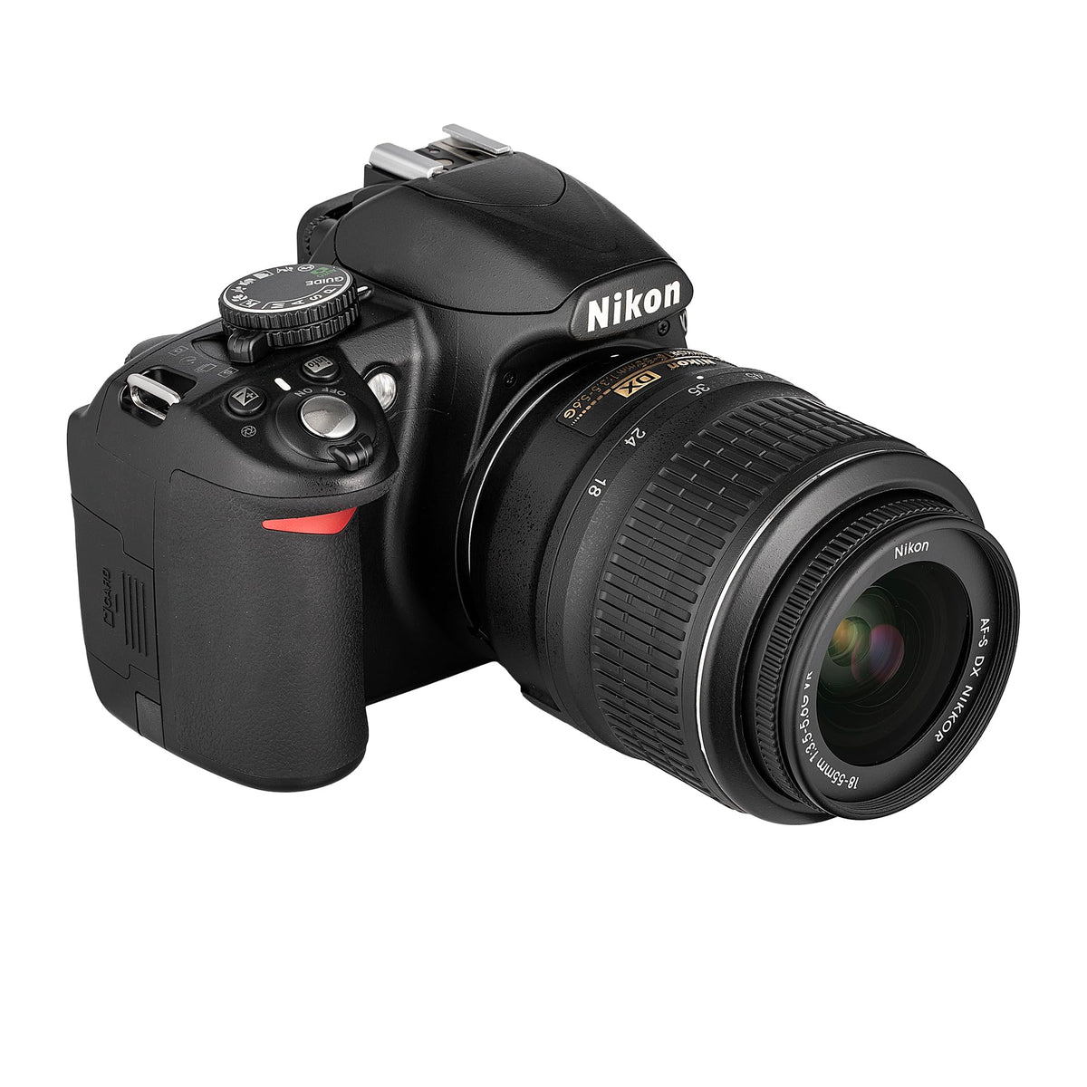Nikon D3100 top controls highlight easy manual adjustments