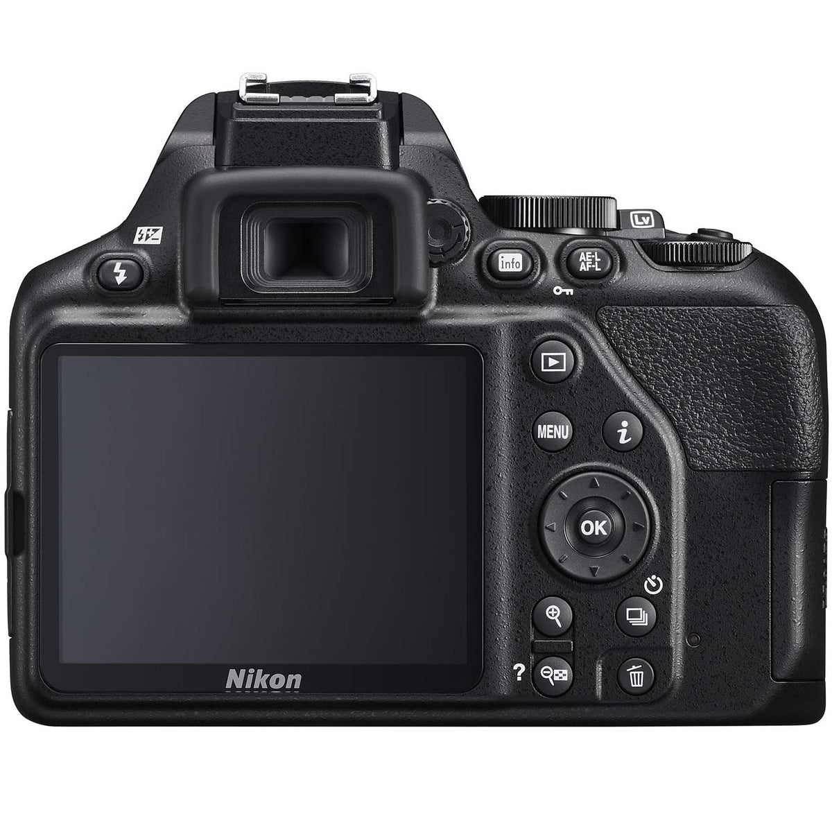 Nikon D3500 optimized ISO 100-25600 for varied lighting conditions.