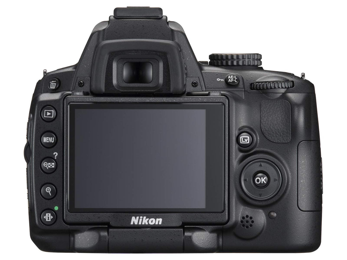 Nikon D5000 with 18-55mm lens attached for versatile everyday shots.