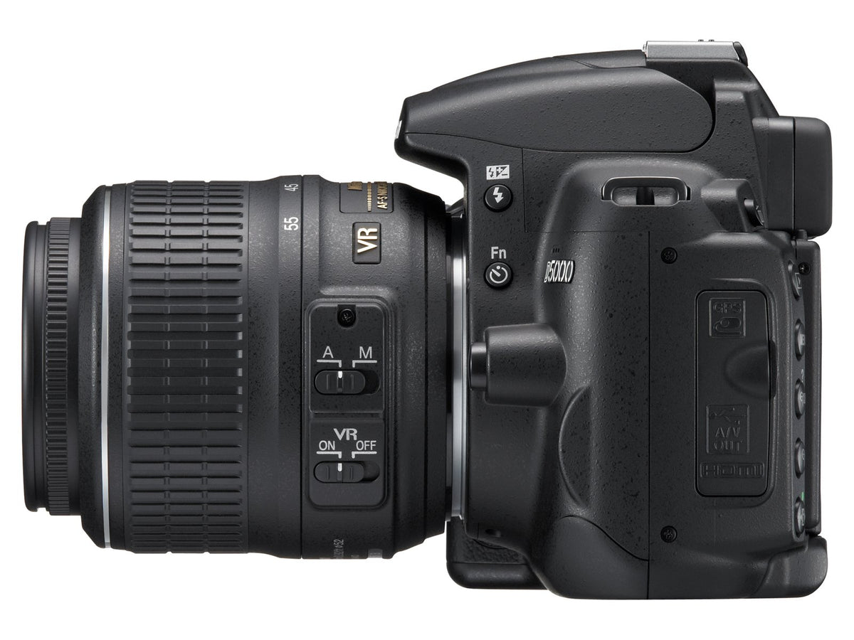 Nikon D5000 vari-angle LCD display for flexible shooting angles.