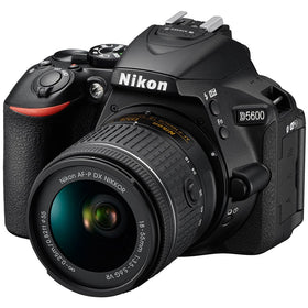 Nikon D5600 with 18-55mm VR lens attached for versatile on-the-go photos