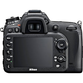 Nikon D7100 DX body back view highlights ergonomic controls