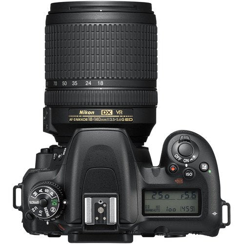 Nikon D7500 18-140mm lens mounted for versatile all-in-one shooting.