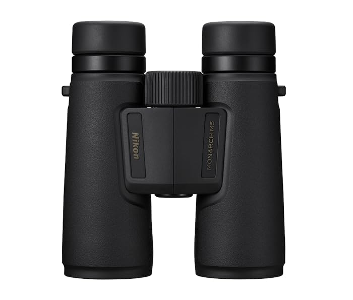 Rugged carry case protects the binoculars during travel and storage.
